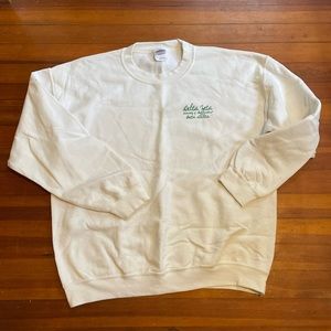 Delta Zeta DZ White Sweatshirt - 2011 USC Beta Delta Initiation